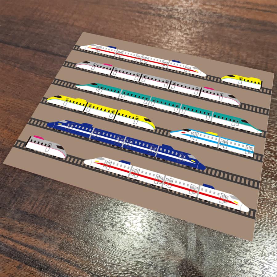 ランチョンマット(25cm×20cm) 2枚セット 鉄道 新幹線 機関車