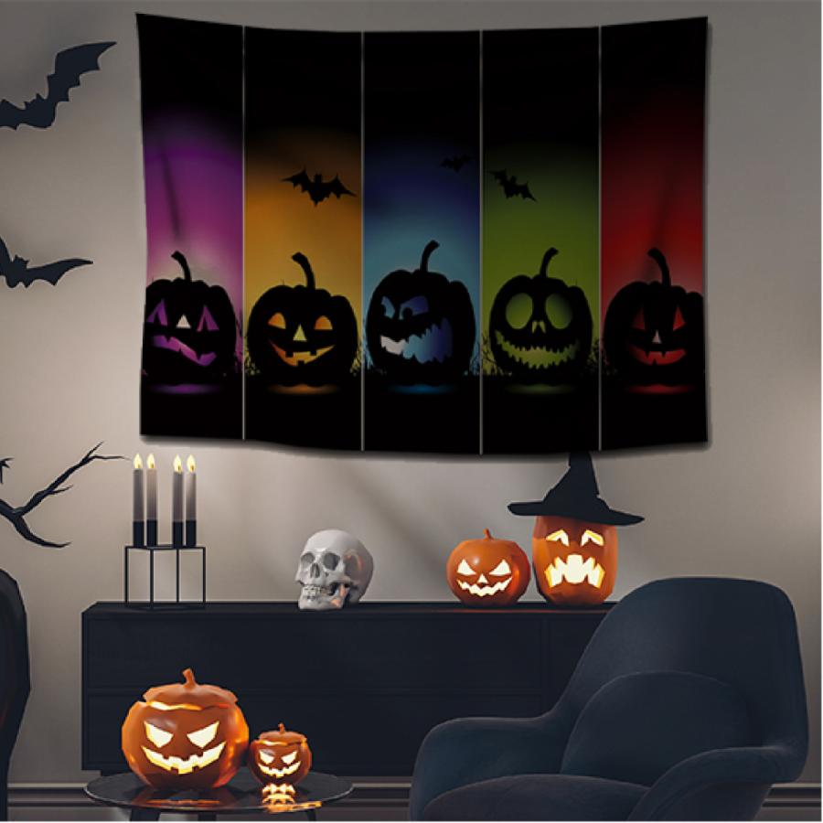 タペストリー ハロウィン おしゃれ プレゼント インテリア 装飾 壁飾り 厚手 75 100 ジャック オー ランタン Sサイズ B08gzldqbh 1 七色良品 通販 Yahoo ショッピング