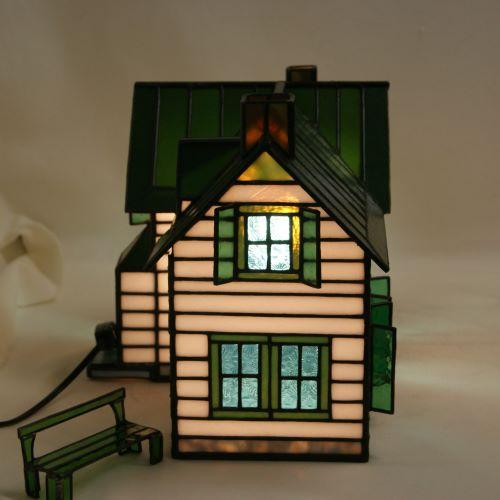 ステンドグラスハウスランプ・ 私の赤毛のアンの家 : ステンド