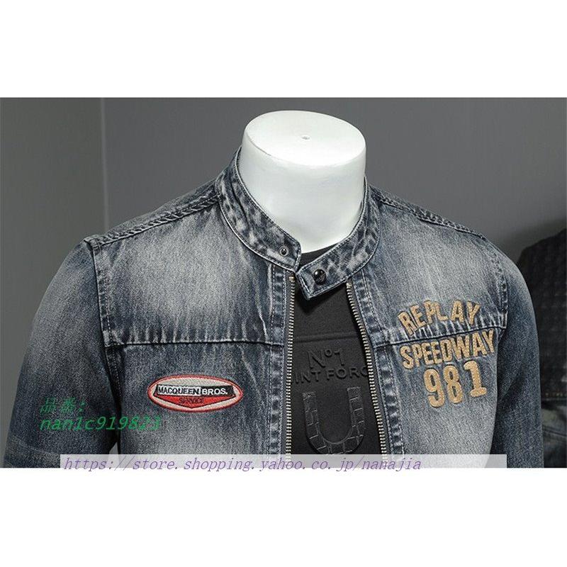 驚きの価格 ジージャン デニムジャケット 刺繍 アウター ブルゾン Gジャン 春秋 メンズ Gジャン デニム サイズ 4xl Iceenergy Nl
