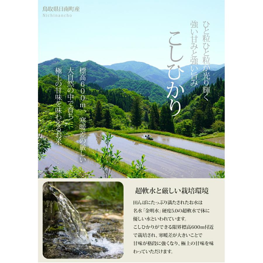ポイント10%還元 令和7年産 新米 鳥取県産 20kg 七金星 白米 コシヒカリ きぬむすめ 真空パック 金箔付き 4合 5kg 10kg ギフト ショッピング開店記念価格_4