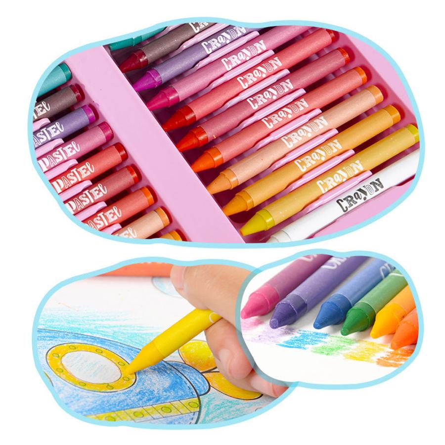 色鉛筆 176セット パステル オイルパステル 色鉛筆 鉛筆 文房具 子供 大人の塗り絵用 お絵描きプレゼント 贈り物 子供 こども プレゼント 色鉛筆 在庫一覧 ブルー Whitemud Com