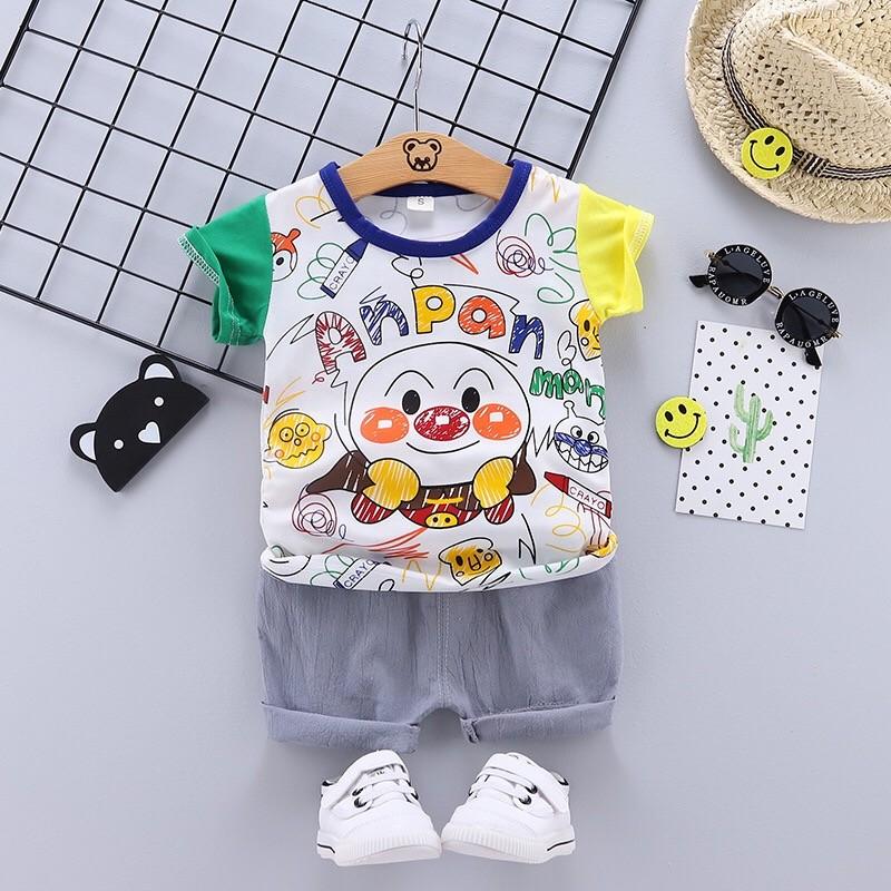 アンパンマン 子供服 Tシャツ ロンt トップス 半袖 ズボン 送料無料 キッズ服 ベビー服 男の子