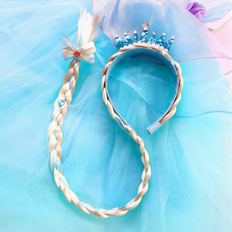 当日発送 ラプンツェル風 エルサ 子供 プリンセス ヘア飾り アナ雪