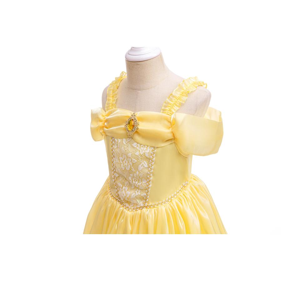 ベル ドレス 子供 キッズ コスプレ 衣装 美女と野獣 コスチューム 子供