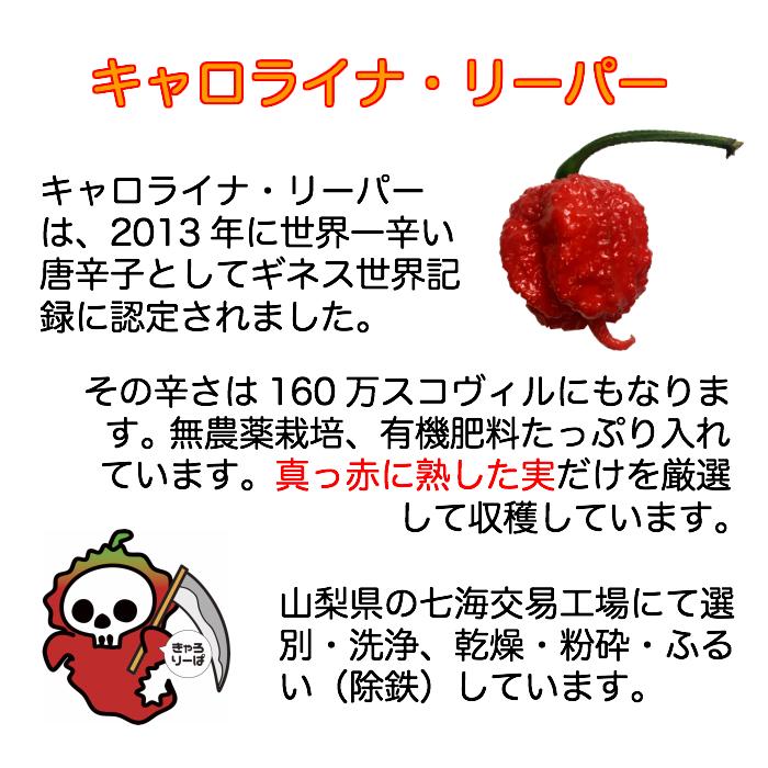 唐辛子 キャロライナリーパー 激辛唐辛子 世界一辛い唐辛子 激辛 七海