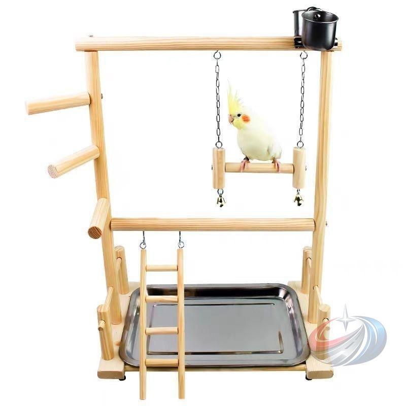 玩具 おもちゃ インコ 遊び場 二層 バード アスレチック スタンド
