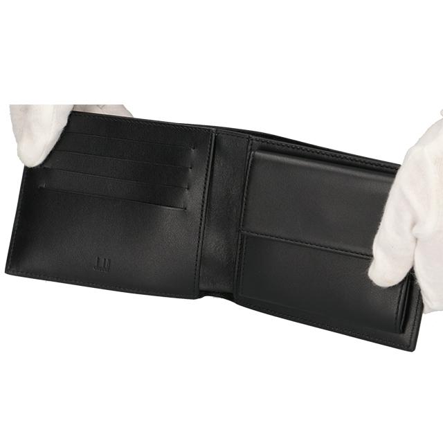 ダンヒル ブランド 二つ折り財布 メンズ 財布 革 レザーウォレット 小銭入れ dunhill サイドカー 19F2F32AT ブラック おしゃれ プレゼント ギフトの画像