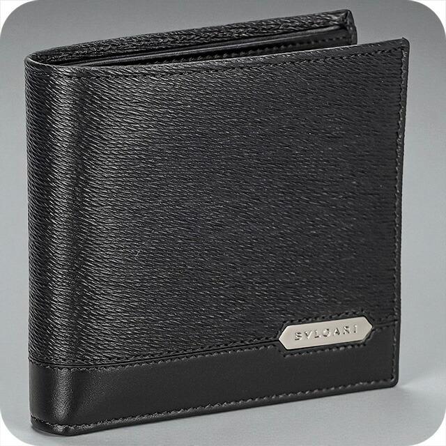 ブルガリ 二つ折り財布 メンズ ブランド BVLGARI 280899 BLK ブラック