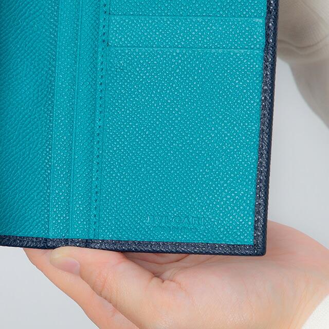 BVLGARI（ブルガリ） 長財布 メンズ ブランド レザー 288259 ネイビー