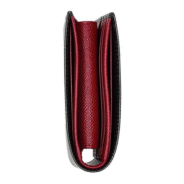 ブルガリ 二つ折り財布 二折財布 メンズ ブランド BVLGARI 288273 BLK ブラック/レッドの画像