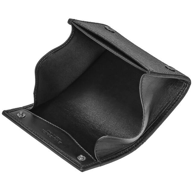 BVLGARI◇コインケース/レザー/BLK/メンズ