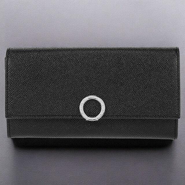 ブルガリ 長財布 メンズ レディース ブランド BVLGARI レザー 30414GRAIN BLK ブラックの画像