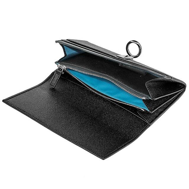 ブルガリ 長財布 メンズ レディース ブランド BVLGARI レザー 30414GRAIN BLK ブラックの画像