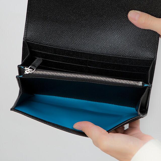ブルガリ 長財布 メンズ レディース ブランド BVLGARI レザー 30414GRAIN BLK ブラックの画像