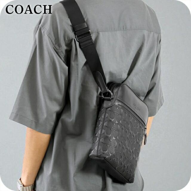 極美品 コーチ ショルダーバッグ メッセンジャー シグネチャー 大容量 ブラック COACH コーチ ショルダーバッグ シグネチャー ジャカード スリム