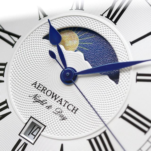 アエロウォッチ クオーツ 懐中時計 AEROWATCH 44829 JA01 アナログ ホワイト 白 スイス製の画像