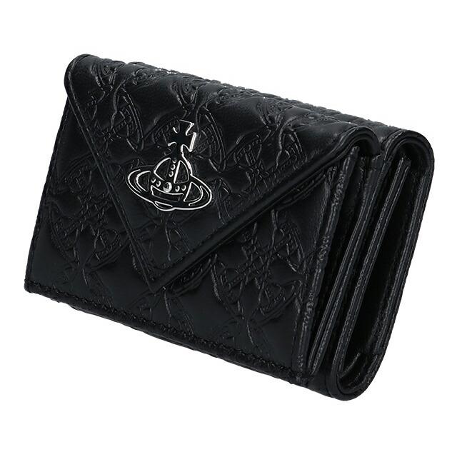 [新品未使用]Vivienne Westwood 三つ折り財布　黒　エナメル Vivienne Westwood - 新品未使用 ヴィヴィアンウエストウッド 三