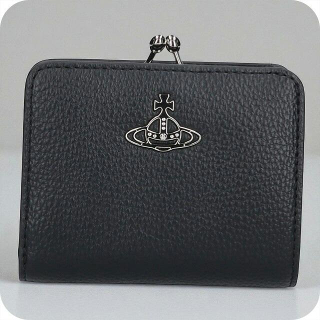 【美品✨】ヴィヴィアンウエストウッド 二つ折り財布 がま口 グレー イタリア製 Vivienne Westwood（ヴィヴィアンウエストウッド） 並行輸入品