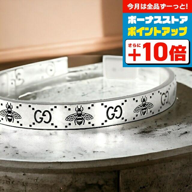 GG グッチ ブランド バングル メンズ GUCCI GG＆ビー スターリング
