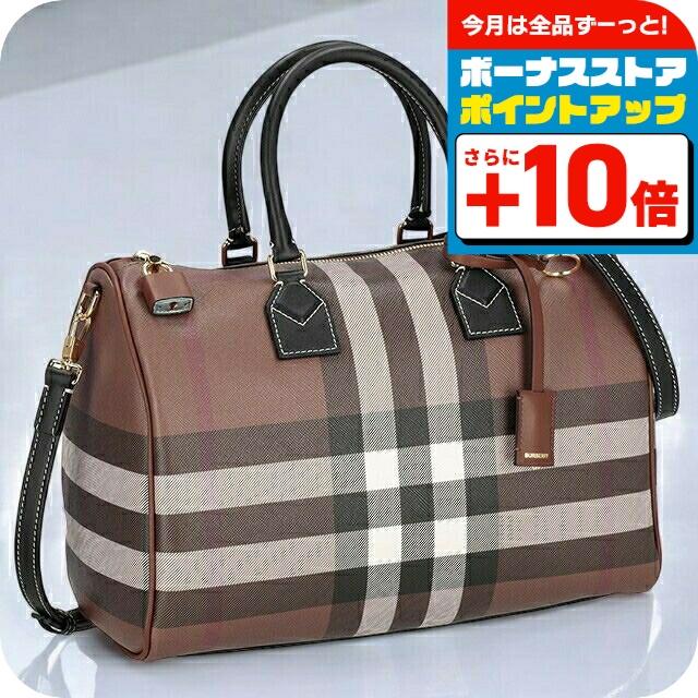 バ−バリ− ハンドバッグ レディース ブランド BURBERRY チェック 8069662 ブラウン BURBERRY（バーバリー） ハンドバッグ レディース ブランド チェック