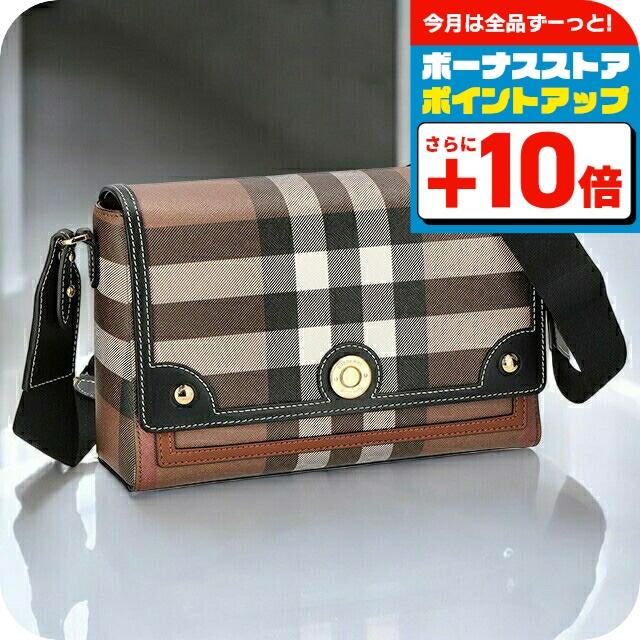 バーバリー ショルダーバッグ スクエア チェック ブラウン BURBERRY（バーバリー） ショルダーバッグ レディース ブランド