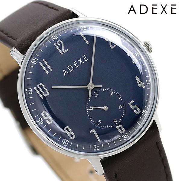 最上の品質な レディース メンズ グランデ 腕時計 アデクス 【24日は全品5倍に+10倍でポイント最大18倍】 時計 ネイビー×ダークブラウン ADEXE 2045A-T01 腕時計