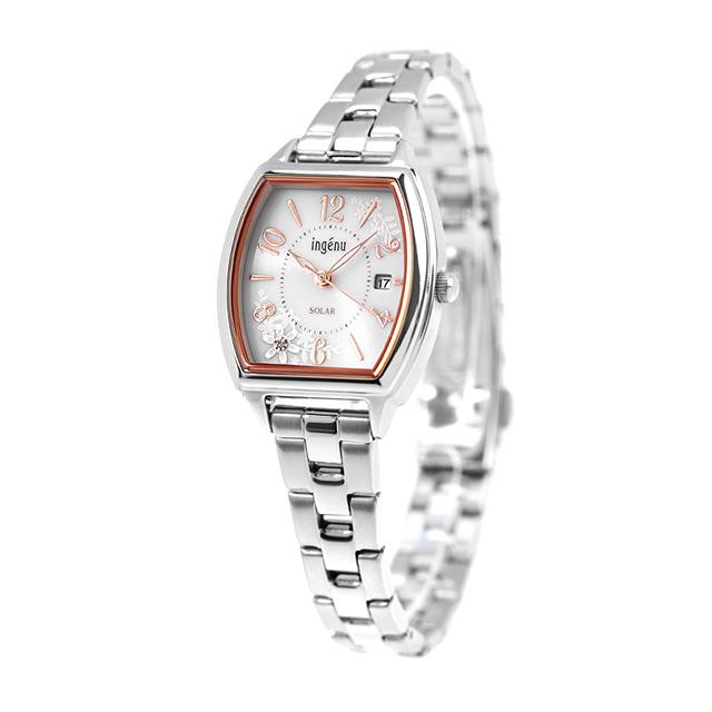 セイコー アルバ アンジェーヌ ソーラー 腕時計 ブランド レディース ダイヤモンド SEIKO AHJD437 アナログ シルバーの画像