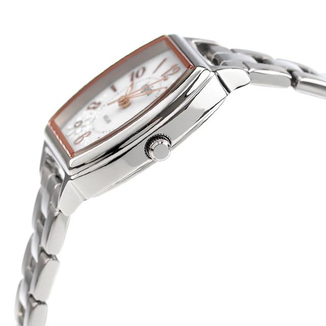 セイコー アルバ アンジェーヌ ソーラー 腕時計 ブランド レディース ダイヤモンド SEIKO AHJD437 アナログ シルバーの画像
