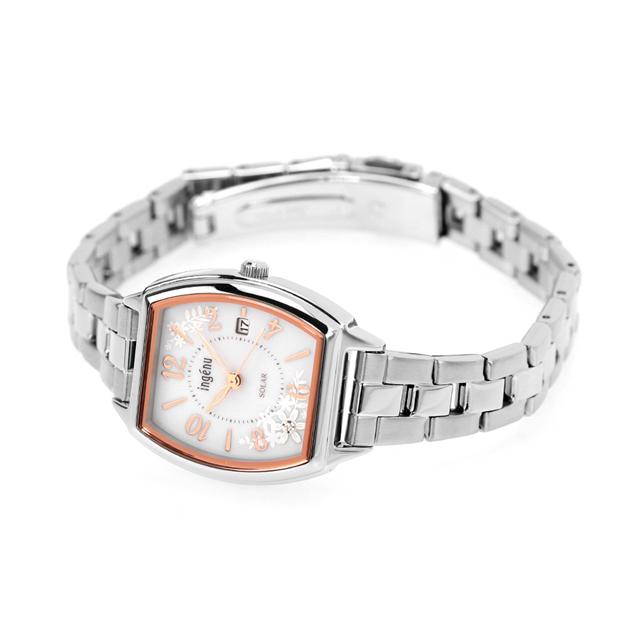セイコー アルバ アンジェーヌ ソーラー 腕時計 ブランド レディース ダイヤモンド SEIKO AHJD437 アナログ シルバーの画像