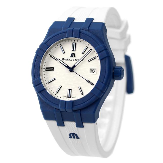 モーリスラクロア アイコン タイド クオーツ 腕時計 ブランド メンズ Aikon #tide AI2008-BBB11-300-0 アナログ シルバー ホワイト 白 スイス製｜nanaple-ya｜02