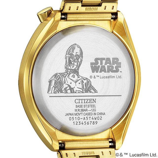 毎日さらに+10倍 シチズン コレクション レコードレーベル ツノクロノ スターウォーズ C-3PO 限定モデル 腕時計 ブランド AN3662-51W CITIZEN メンズ｜nanaple-ya｜07