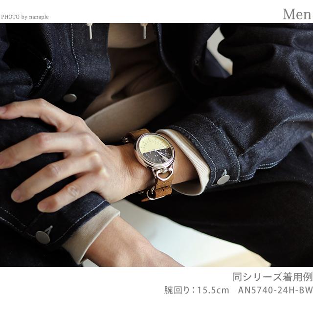 モントルロロイ ミリタリーウォッチ AN5740 Master Navigation Watch クオーツ 腕時計 ブランド メンズ M.R.M.W. AN5740-12H-BK アナログ ブラック ブラウン 黒｜nanaple-ya｜07