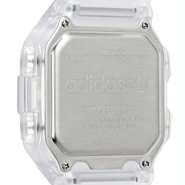 4/28はさらに+20倍 アディダス DIGITAL ONE GMT クオーツ 腕時計 ブランド メンズ レディース adidas AOST22049 デジタル ブラック スケルトン 黒｜nanaple-ya｜04