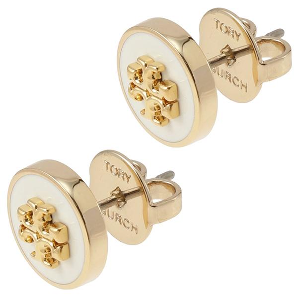 TORY BURCH（トリーバーチ） Tory Burch 90547-700 キラ エナメル サークル スタッド ピアス ダブルT ロゴ ...