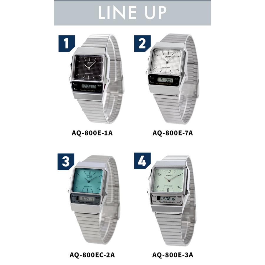 カシオスタンダードAQ-800E 2本セット スタンダードアナデジ 並行輸入品 10年保証 CASIO STANDARD MENS