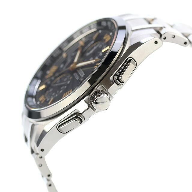 ATTESA メンズ　クォーツ　シチズン ATTESA（CITIZEN） シチズン アテッサ ブラックチタンシリーズ クロノ