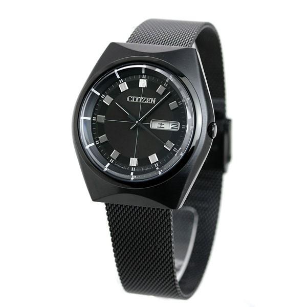 シチズン レコードレーベル プロトタイプ 復刻 限定モデル エコドライブ ソーラー メンズ 腕時計 ブランド BM8545-57E CITIZEN レトロシチズン オールブラック｜nanaple-ya｜02