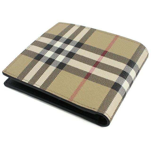 小物 Burberry BURBERRY バーバリー 二折財布小銭入付き メンズ ブランド 8084169