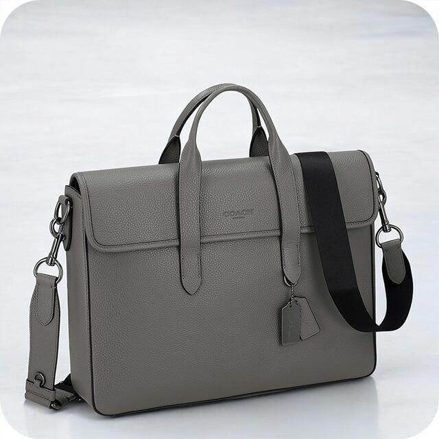 最終値下げです！　コーチ　ブリーフケース　グレー COACH コーチ ブリーフケース メンズ ブランド C9875 QBCHR