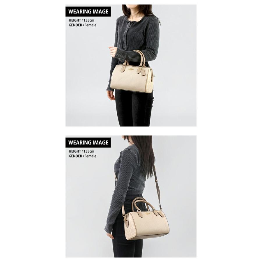 コーチ ハンドバッグ レディース ブランド COACH Cambodia CAK58 IMLG6 ベージュ/ライトブラウンの画像