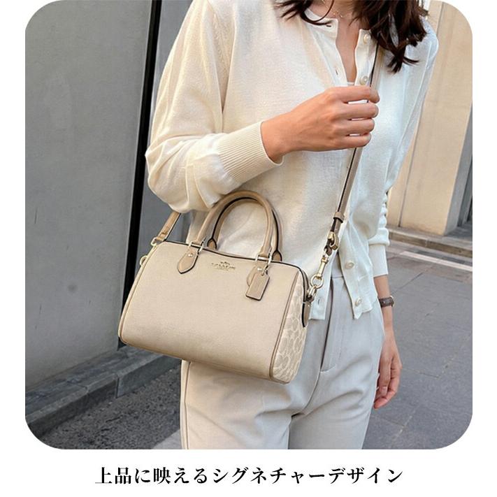 コーチ ハンドバッグ レディース ブランド COACH Cambodia CAK58 IMLG6 ベージュ/ライトブラウンの画像