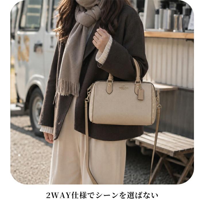 コーチ ハンドバッグ レディース ブランド COACH Cambodia CAK58 IMLG6 ベージュ/ライトブラウンの画像