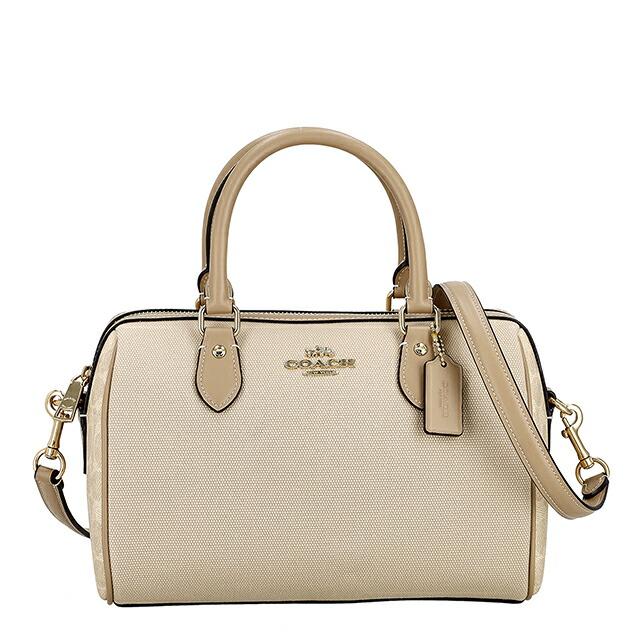 コーチ ハンドバッグ レディース ブランド COACH Cambodia CAK58 IMLG6 ベージュ/ライトブラウンの画像