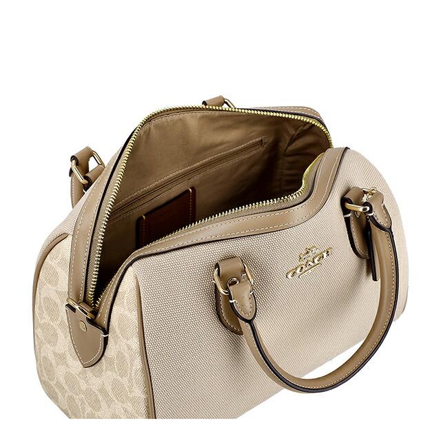 コーチ ハンドバッグ レディース ブランド COACH Cambodia CAK58 IMLG6 ベージュ/ライトブラウンの画像