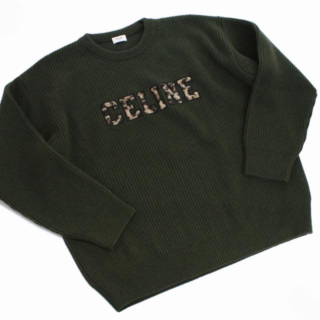 セリーヌ ブランド ニット セーター メンズ CELINE ウール100 セリーヌ ブランド ニット セーター メンズ CELINE ウール100