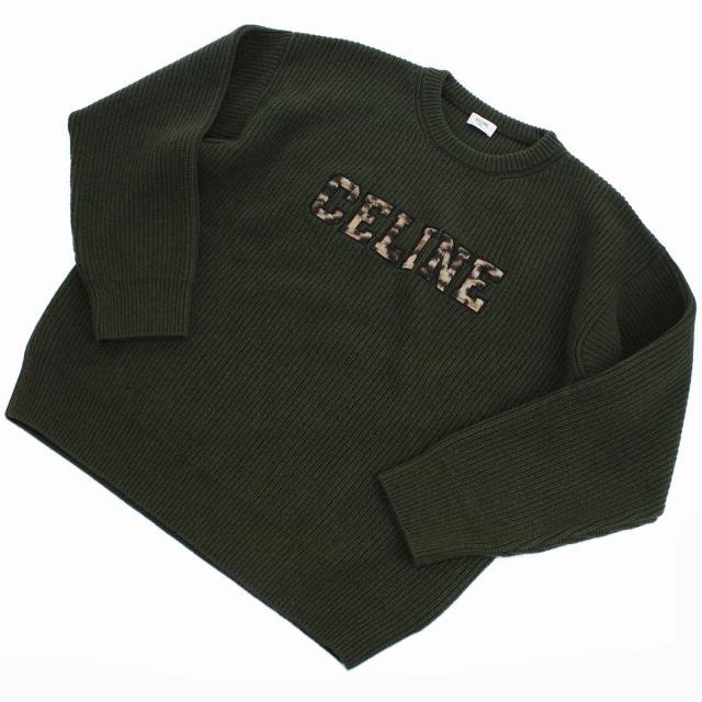 セリーヌ ブランド ニット セーター メンズ CELINE ウール100 セリーヌ ブランド ニット セーター メンズ CELINE ウール100