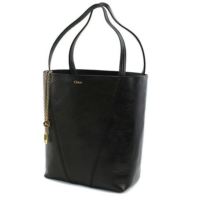 Chloé MAROQUINERIE クロエ オールレザーバッグ ロゴプレート Chloe（クロエ） トートバッグ レディース ブランド レザー
