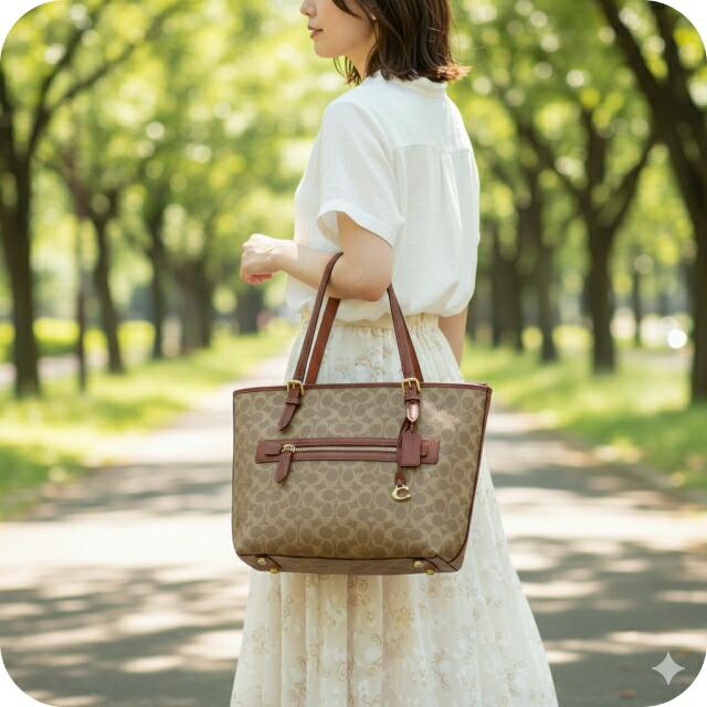 COACH（コーチ） トートバッグ 2way ショルダー レディース PVC