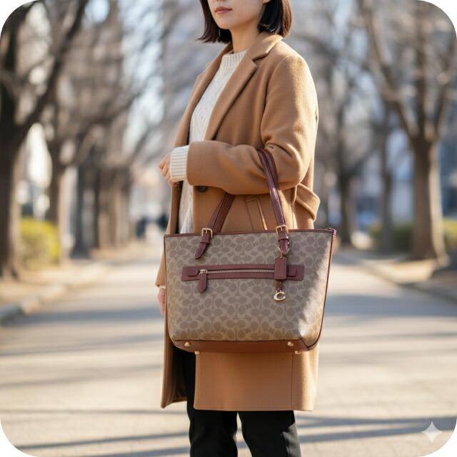 COACH（コーチ） トートバッグ 2way ショルダー レディース PVC